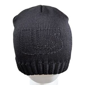 Burton Beanie Unisex Small Black Knit Skiing Snowboarding Retro Hat